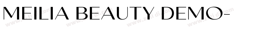 Meilia Beauty Demo字体转换